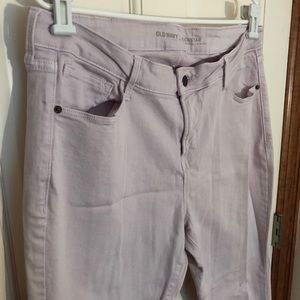 Old Navy lilac Rockstar skinny mid-rise jeans